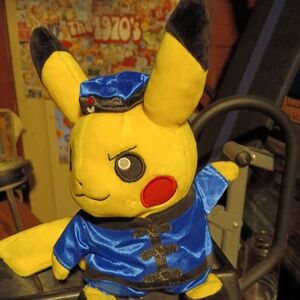 Pokemon Pikachu Plush in Blue Costume